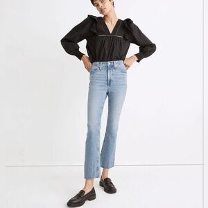 EUC MADEWELL CALI DEMI-BOOT RAW HEM JEANS